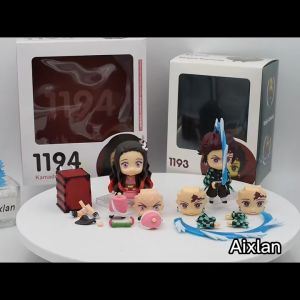 Mô hình Nendoroid chất lượng cao Tanjirou Nezuko Zenitsu Shinobu Rengoku Giyuu Uzui Tengen Kimetsu No Yaiba Thanh gươm diệt quỷ