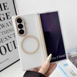 szhaiyu | Magnetic Phone Cover for Samsung Galaxy Z Fold8 Ultra Fold 8 7 6 5 Case Bumper for Magsafe Front Matte Frame Hinge Protection