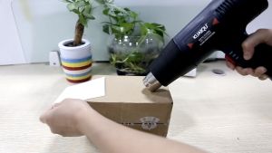 KUAIQU Heat Guns 60-600°C Industrial Electric Hot Air Gun Dual Temperature-controlled LCD Display Soldering Tools 220V