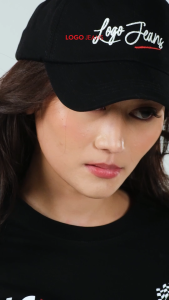 Logo Jeans Topi Wanita Manonna 81026L1BK