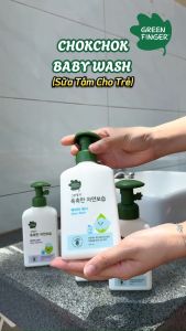 Sữa Tắm Dưỡng Ẩm Cho Bé Greenfinger ChokChok Natural 320ml Nhẹ Dịu Bảo Vệ Da