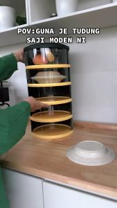 F&F : STACY food cover storage /bekas makanan/bekas makanan bertutup/tudung saji bertingkat