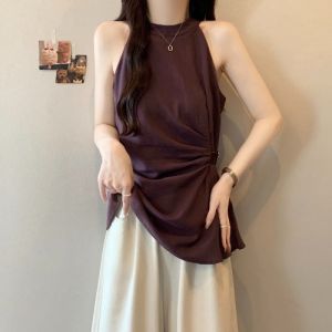 SHIMANQING | French Sleeveless Neckline Shaping Tank