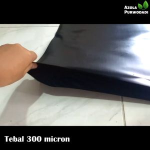 Plastik HDPE Geomembran 300 micron lebar 6 x 55 meter untuk kolam ikan / tambak
