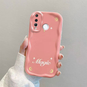 Creative Silicone Protective Case for Huawei Nova4 Series Phone Shockproof Angel Wings Stand Adorable Bracelet Magic Girl Cartoon