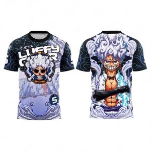Bandai | Summer 2026 One Piece Road "fifth Nikica Helios" Trend Theme 3D Print Breathable Quick Drying T-shirt Adult Parents Top