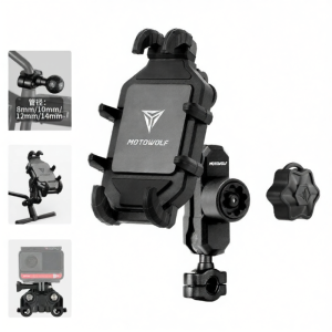 MOTOWOLF | Shockproof Theft-resistant Phone Mount for Motorbike