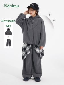iplant | Winter New Childrens Outfit Set Fleece Outerwear and Pants