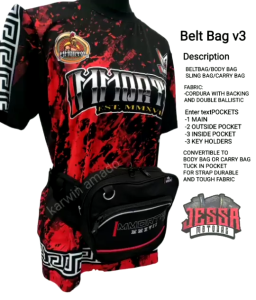 KT-Immortal Belt Bag V3 Black Revamped for Men and Women Waist Travel Bag Good for Heavy Duty
