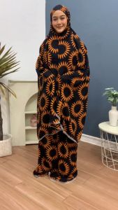 Mukena Dewasa Amina Rayon Premium Jumbo Model Potongan Hijab Polka Motif Bunga