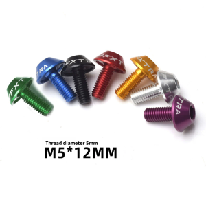 M5x12mm Bike Water Bottle Cage Fixing Bolts Titanium Alloy MTB Road Bicycle Bottle Holder Screws Air Pump Fixed Bolts