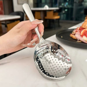 N.K.【Ready in Stock】 Large Stainless Steel Serving Spoon And Slotted Spoon Tableware Big Size Thick Kitchenware