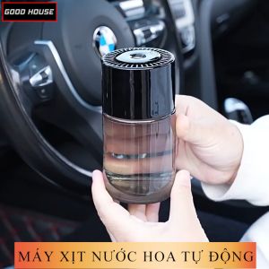 Máy khuếch tán tinh dầu ô tô thông minh tự động phun có đèn trần sao rơi tặng kèm chai xịt nước hoa 160ml bảo hành 2 năm