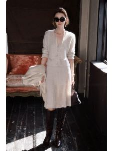 SHANGSHA | French Style Elegant Casual Knit Dress