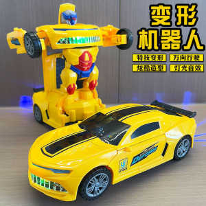 Electric Transforming Robot Car Toy for Kids Intelligence Development 2-4 Year Old Boys Gift Remote Control Animal Figures