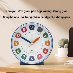 MONLEYTA | Large Simple Alarm Clock Clear Big Font Silent Bedside Clock For Students Elderly Home Use Battery Powered Plastic Case