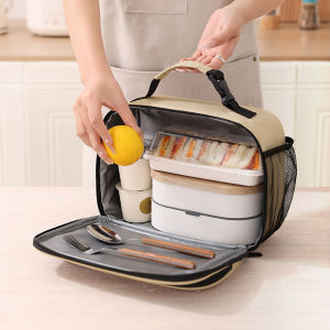 ถุงอาหารกลางวันฉนวนฉนวนกันความร้อน Bento Pack อลูมิเนียมฟอยล์ถุงข้าวแพ็คอาหารแพ็คน้ําแข็งนักเรียน Bento อาหารกลางวันกระเป๋าถือฉนวนกันความร้อน