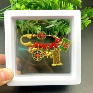Childrens Pregnant Women Safety Pins Baby Outing Chest Pins Color Preservation Chinese Style Sand Gold Pendant Baby Personal Hanging Ornament