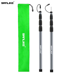 SANLIKE Adjustable Length Tent Pole Set for Camping and Outdoor Support Rods Aluminum Tent Poles 250CM Tarp Pole 2PCS Set