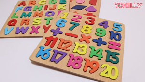 Lion ABC Letter Number Puzzle Wooden Toys For Kids Alphabet Shape Matching Jigsaw Board Toys For Kids Girls Boys Gifts
