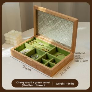 NORDIC MORE | Jewelry Storage Box Solid Walnut Wood High-end