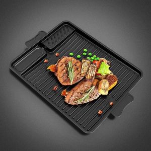 Portable Stone-Coated Grill Pan