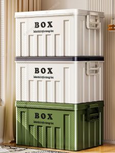 Large Capacity Storage Box with Cover for Moving And Organizing Tools Home Use Extra Big Turnover Box Art Students