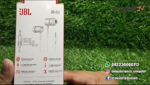 Headshet JBL JB01 Headset Purebass JB-01 Hitam Putih Hf music Audio Earphone