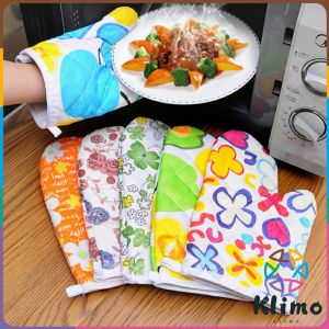 KLIMO Cotton Gloves Microwave Heat Resistant Thickened High Temperature Baking Anti-slip Mittens Single Gloves 1pc