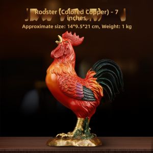 Golden Rooster Egg Laying Figurine