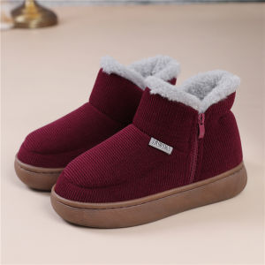 Dép Bông Đế Dày Mùa Đông Cho Nam Nữ Dép Bông Lông Cừu Đế Dày Chống Trượt Dép Bông Đế Dày Ấm Áp Cho Người Lớn Tuổi