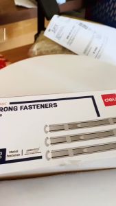 Nẹp tài liệu sắt Deli 5549 - nẹp acco sắt 80mm ( hộp 50 chiếc )