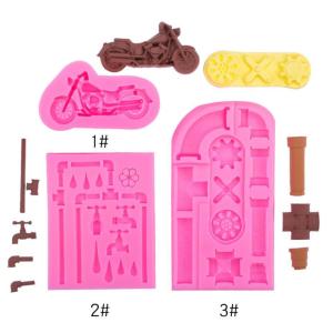 1 Pcs Water Tap Pipe Silicone Sugarcraft Mold Resin Tools Cupcake Baking Mould Fondant Cake Decorating Tools