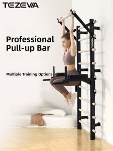 TEZEWA | No-assembly Rib Wood Rack Indoor Rehabilitation Home Fitness Equipment For Pull-ups Dance Stretching