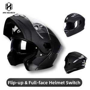 HNJ | Flip-Face Dual Lens Motorcycle Helmet Full Coverage