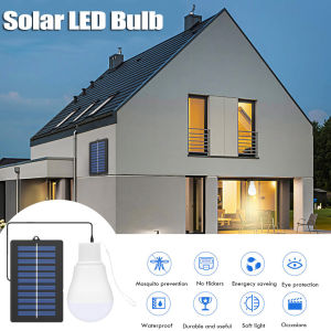 Portable Solar Powered Energy Lamp Light LED Bulb for Outdoors Camping Light Indoor Lamp