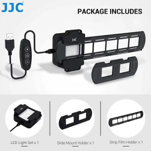JJC | JJC 35mm Negative Film Scanning Copying LED Light Set with 10 levels Adjustable for Old Photos Negatives Converter to Digital