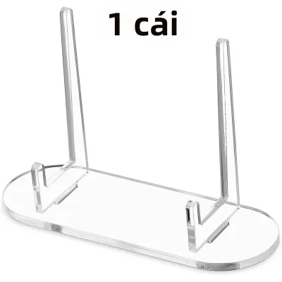 Giá Đỡ Trưng Bày Bằng Acrylic Trong Suốt Dành Cho Huy Hiệu Ghim Huy Chương Ảnh Thẻ - Giá Đỡ Lưu Trữ Đa Năng Để Bàn Phong Cách Hiện Đại