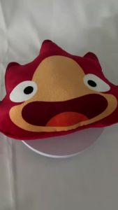 Cute Cartoon25cm Calcifer Plush Calcifer Fire Demon Little Flame Doll Pillow Childrens Soothing Toy Birthday Gift ChristmasGift