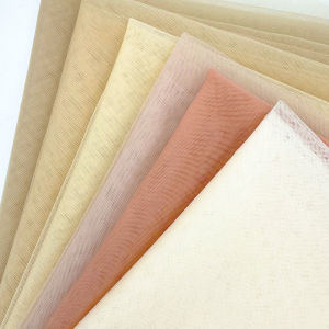 Pure Color Nude Flesh Color Nylon Stretch Mesh Tulle Soft Fine Fabric for DIY Clothes Wedding Veil Dress Curtain Decor By Yard