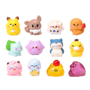 Bandai | 12Pcs/SetMicro Landscape Ornament Creative Cute Granule Doll Car Home Desktop Resin DIY Craft Decoration Small Ornament Gift