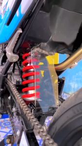 Cover Mudflap Cover Lumpur Pelindung Shock CRF 150L Akrilik Bening Transparan Free Stiker Logo Surex Supermoto Herex Gank