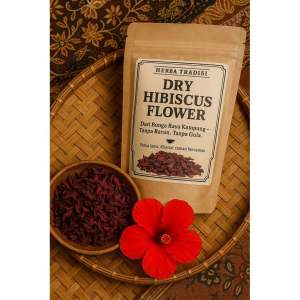 100% Organic Dried Hibiscus Flower 10g | Hibiscus Tea | Bunga Raya | Sembaruthi