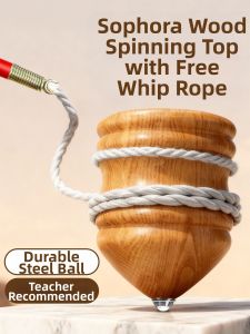MIVOFIVO | Traditional Fitness Wooden Spinning Top