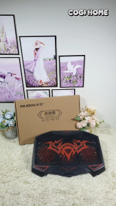 Đế Quạt Tản Nhiệt Laptop 14inch 15inch Có LED Giá Nâng 5 Cấp Độ Tích Hợp 2 Cổng USB NX-001