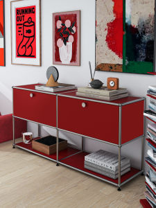 Modern Simple Style Sofa Back Cabinet Living Room Storage Cabinet Bedroom Chest of Drawers against the Wall Middle Ancient Usm Cabinet