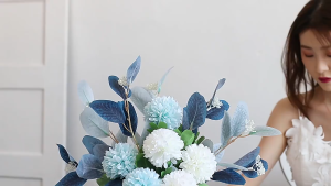 ช่อดอกไม้จำลอง ตกแต่งโต๊ะด้วยช่อดอกไม้ปลอมสไตล์ป่า ช่อดอกไม้จำลองสำเร็จรูประดับไฮเอนด์