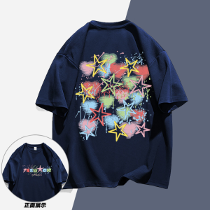 เสื้อยืดคู่รักลายการ์ตูนแขนสั้นหลวม 100% ผ้าฝ้ายแท้ ดีไซน์ใหม่ เสื้อผ้าทำงานฤดูร้อน สไตล์หวาน สไตล์นักศึกษา