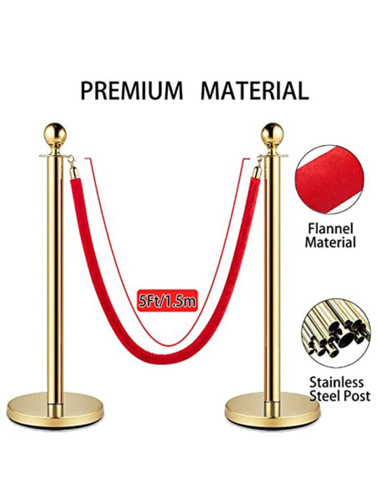 Hotel One-Meter Line Concierge Column Lanyard Luxury Welcome Column Stainless Steel Ball Isolation Belt Bank Queuing Column Guardrail