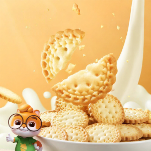Three Squirrels | Milk Salt Flavored Crispy Biscuits 500g